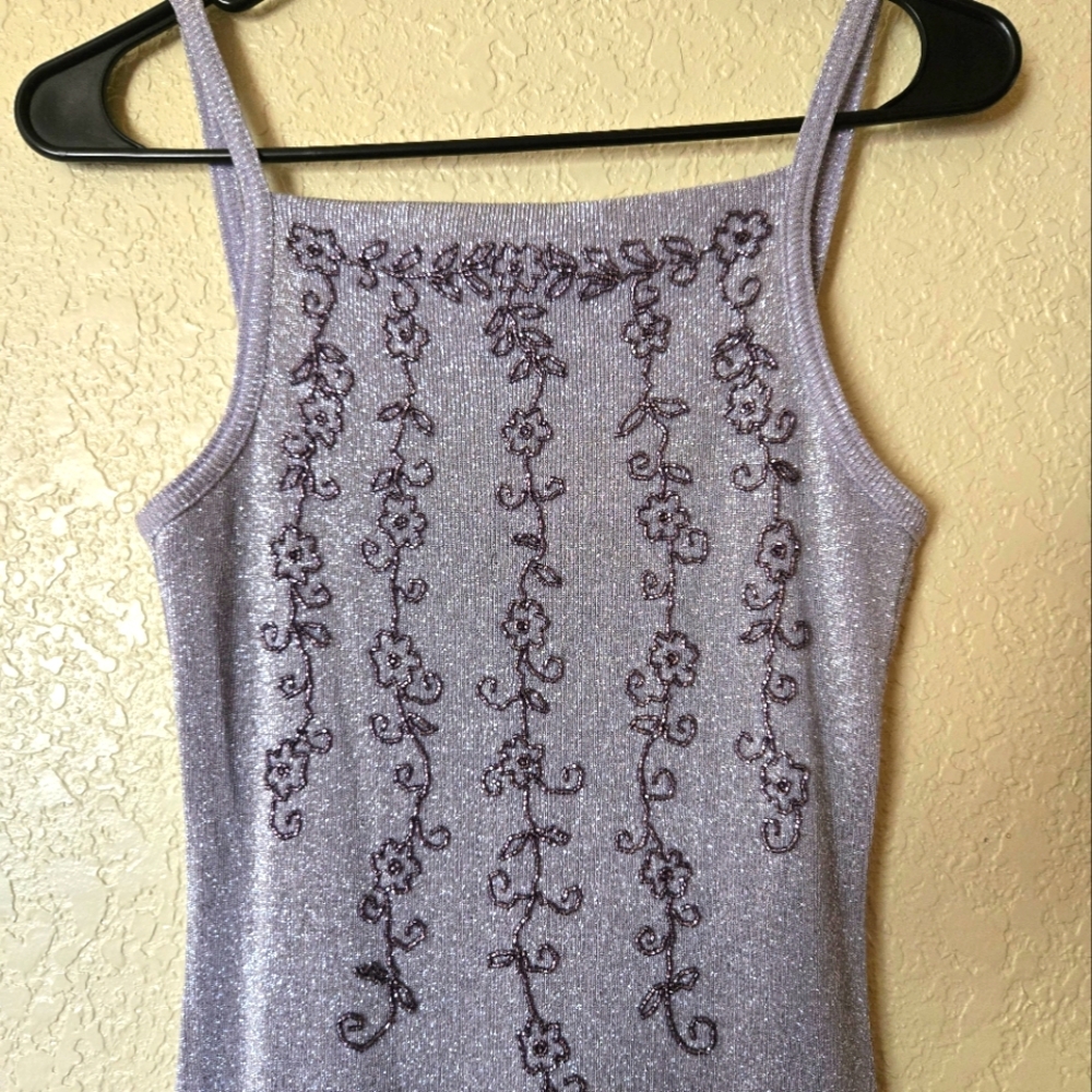 Scene 5/6 Lavender Floral Embroidered Women's Dress